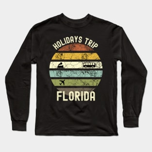 Holidays Trip To Florida, Family Trip To Florida, Road Trip to Florida, Family Reunion in Florida, Holidays in Florida, Vacation in Florida Long Sleeve T-Shirt